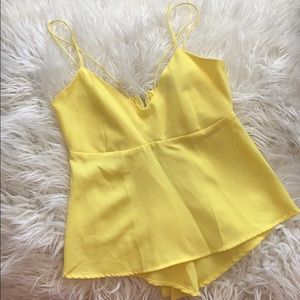 Charlotte Russe yellow blouse